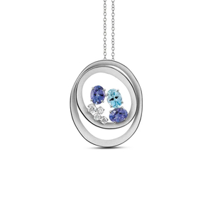 Products: Cammilli Peridot, Tourmaline & Diamond Pendant in 18K  - Solitaire De Parnell