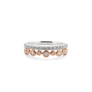 Products: Diamond Two-Tone Dress Ring in 14K Gold - Solitaire De Parnell