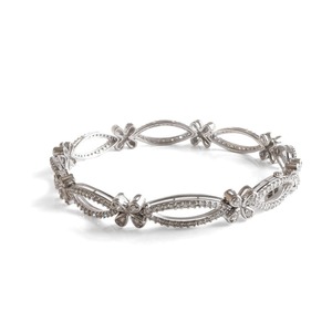 Products: Diamond Elliptical Link Bracelet in 14K Gold - Solitaire De Parnell