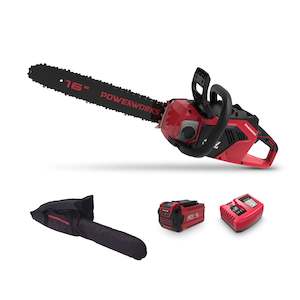 Powerworks 40V Chainsaw 16" B&C 5AH Kit