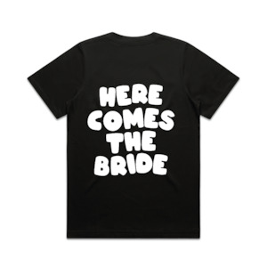 Products: Here Comes The Bride Tee | White on Black