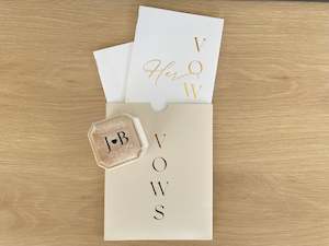 The Big Day: Wedding Day Bundle | Ring Box & Vow Book Set