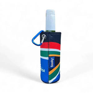 Beer Can Coolers: Frosty Beer Cooler - South African Flag Print