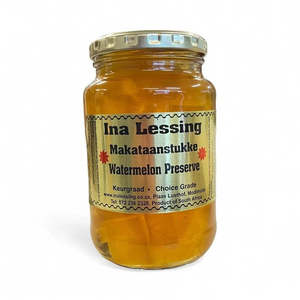 Jam And Spreads: Ina Lessing Jam Watermelon Preserve / Makataanstukke - 410ml