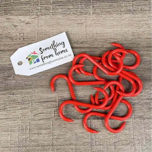 Make Your Own Biltong: Biltong Hooks Plastic - Pack of 10 - Red