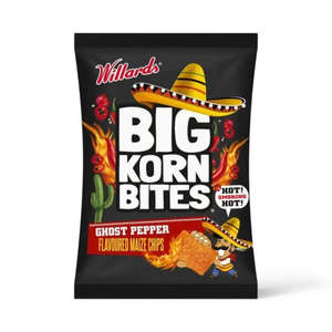 Chips 1: Willards Big Korn Bites Ghost Pepper - 120g