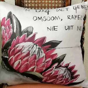 Inges Art: Cushion Cover - Inge's Art 'n Dag Met Gebed Omsoom *