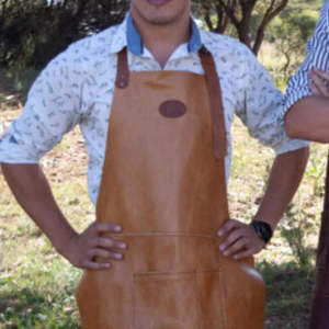 Woesmooi Genuine leather Apron - Tan