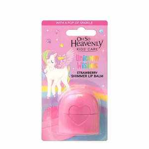 Oh So Heavenly Kids’ Care Unicorn Wishes - Strawberry Shimmer Lip Balm (8g)