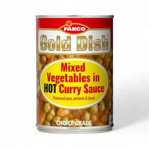 Gold Dish Mixed Vegetable in Hot Curry Sauce - 415g