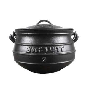 Cast Iron Pot: Best Duty Potjie (Flat) #2 Size 6.0L