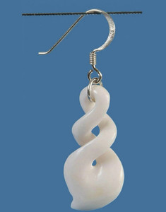 Products: Bone Double Twist Earrings SomethingKiwi