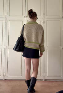 Products: a staple knit - tan/green (made to order)