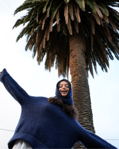 Products: a slouchy knit - navy (made to order)