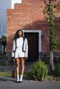 Products: a hooded cardigan (ready to ship)