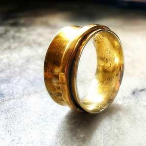 Single Band Meditation Ring Gold