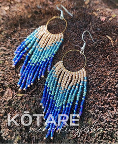 All Jewellery: KŌTARE Beaded Feather Tassel Earrings