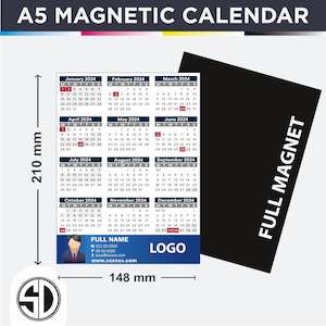 Frontpage: A5 Magnetic Calendars