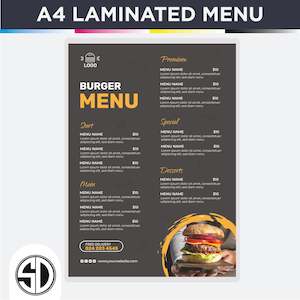 Frontpage: A4 Laminated