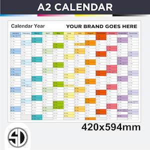 New Added: A2 Calendars	- Single Sided