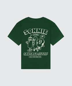 SAUSSIE SIZZ TEE - FOREST GREEN