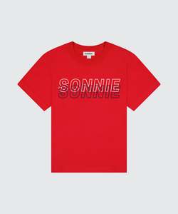 T Shirts: DOUBLE VISION TEE - TEAM RED