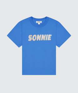 T Shirts: PUFF PRINT TEE - ELECTRIC BLUE
