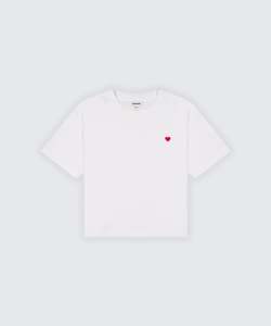 HEART TEE - WHITE