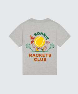 RACKETS CLUB TEE - GREY MARLE