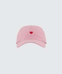 NYLON HEART CAP - SHELL PINK