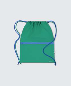 Nylon Swim: Nylon Swim Bag - Court Green