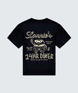 T Shirts: Diner Tee - BLACK