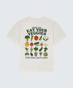 Eat Your Veggies Tee - White