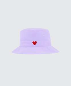 Nylon Heart Bucket Hat - Violet