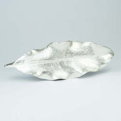 Brooches: Tarata Leaf Brooch - Silver