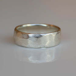 Wedding: Subtle Band - Wide - Sterling Silver