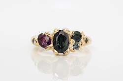 Cumulus Ring - 9ct Yellow Gold with Sapphires