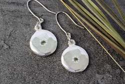 Io Earrings with Sapphires - Sterling Silver