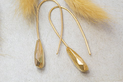 Hoops Drops: Athos Drop Earrings - Gold Plated