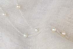 Pearl Chain Necklace - Sterling Silver