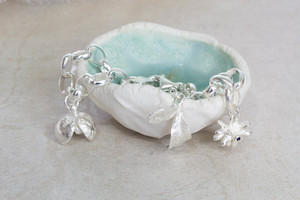 Botanical Collection: Seedling Charm Bracelet -  Sterling Silver
