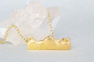 Southern Alps Pendant - Gold Plated