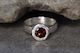Eluo Ring - Sterling Silver with Garnet