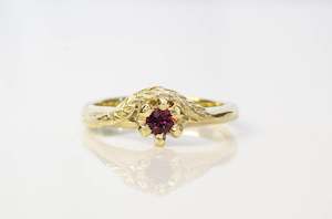 Cybele Ring - 14ct Yellow Gold with Ruby