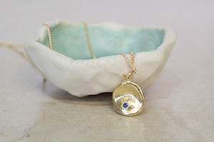 Water Drop Pendant - Yellow Gold