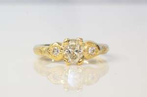 Thalia Ring - 18ct Yellow Gold with White Recycled Diamonds