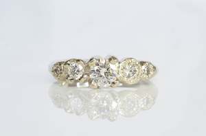 April: Orion Ring - 14ct White Gold with Diamonds