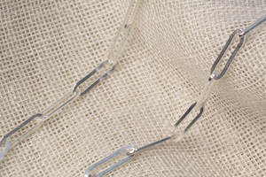 Gifts Under 175: Paperclip Bracelet Chain - Small - Sterling Silver
