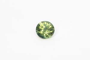 6.13mm 1.1 carat Round-Cut Green Sapphire
