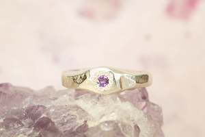 Hestia Ring - Sterling Silver with Amethyst